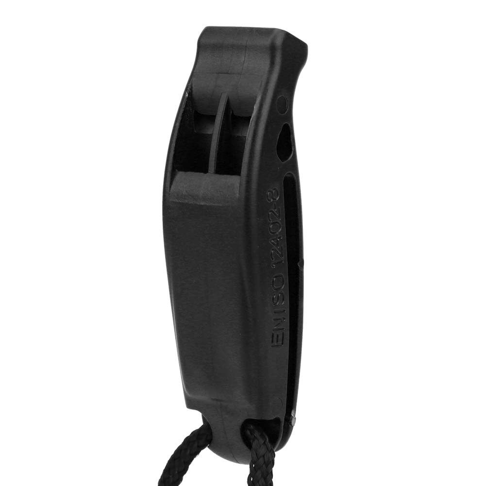 ZJchao Whistle Emergency, Safety Whistle Plastic Survival with Lightweight for Emergency (Black)