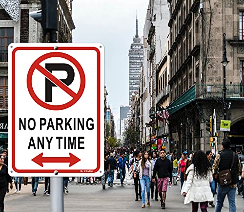 Confezione da 2 cartelli No Parking Any Time, in...