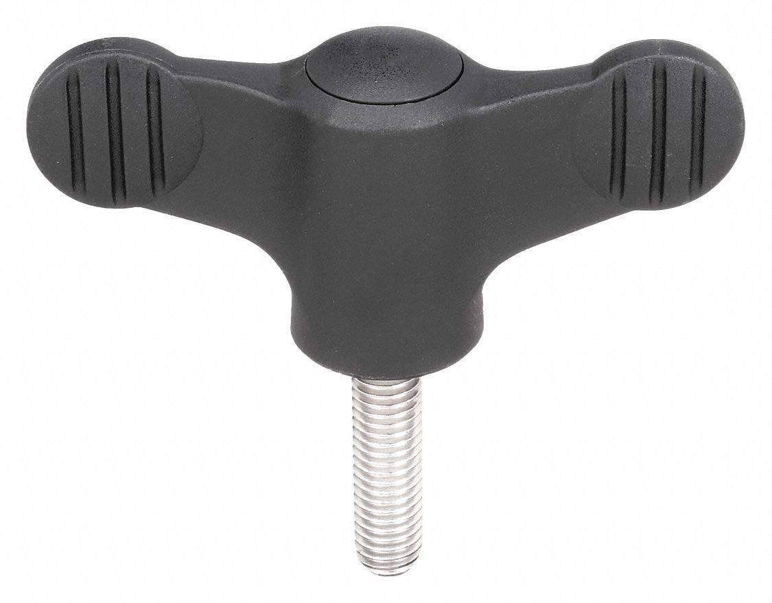 Wing Grip Knob, M10, Ext, SS, 0.78, 2.17, NG