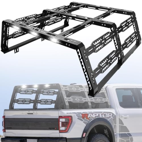 Image of 22.5 inch High Overland Truck Bed Rack for Full-Size Trucks