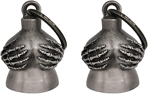 Miniatura 5 de Paquete de 2Campanas de motocicleta para motociclista Guardian con colgador, accesorio de motocicleta o llavero para buena suerte