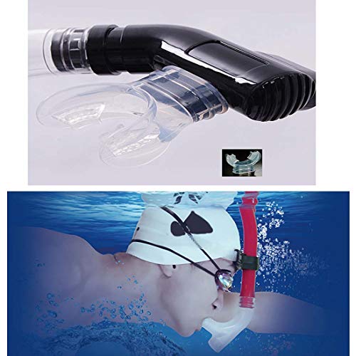 Maluan 6 Pack Silicone Mouthpiece Diving Clear With Tie Strap Diving Equipment Breathing Tube Accessories, Universal Caliber Fits On Most Of Products, Disinfection Vacuum Packaging, #TOP6