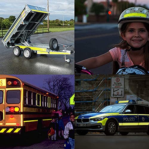 Image of MINSALES� Reflective Radium Waterproof Warning Tape For road safety purpose Night Safety Sticker High Intensity Conspicuity BLUE 2 Inch x 50 Meter (Blue)