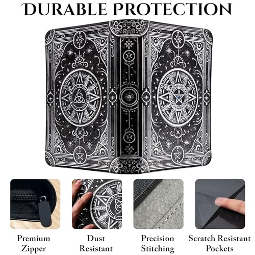 Image of Star Mage Trading Card Binder - 9 Pocket Ringless TCG Binder, 3D PU Leather - Premium 432 Side-Loading Pockets - Perfect Storage Holder for MTG, and Many TCG & Trading Card Collections (Blue Jewel)