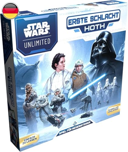Asmodee Star Wars: Unlimited TCG – Primo Battaglia Hoth – Set di carte collezionabili con mazzi prefabbricati per bambini e adulti dai 12 anni in su, 2 giocatori, 20 minuti, tedesco