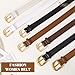 JASGOOD Women Leather Belts Plus Size Faux Leather Belt for Jeans Pants Fashion Ladies Waist Belt with Gold Buckle
