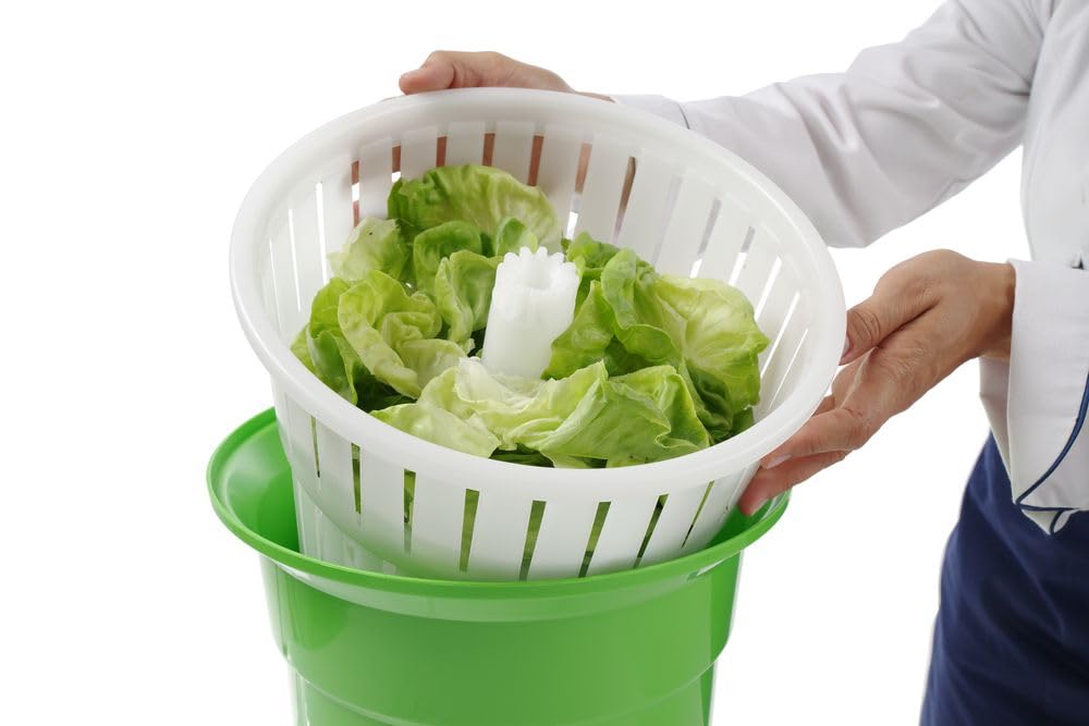 HENDI 222553-Centrifuga per Insalata, capacità, Polyamide & Polypropylene, Verde, 12 L