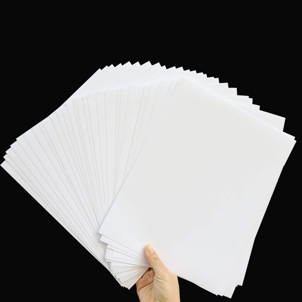 Amazon.com : AWEELON 30Pcs Printable Vinyl Sticker Paper for Inkjet  Printer, Matte White : Office Products