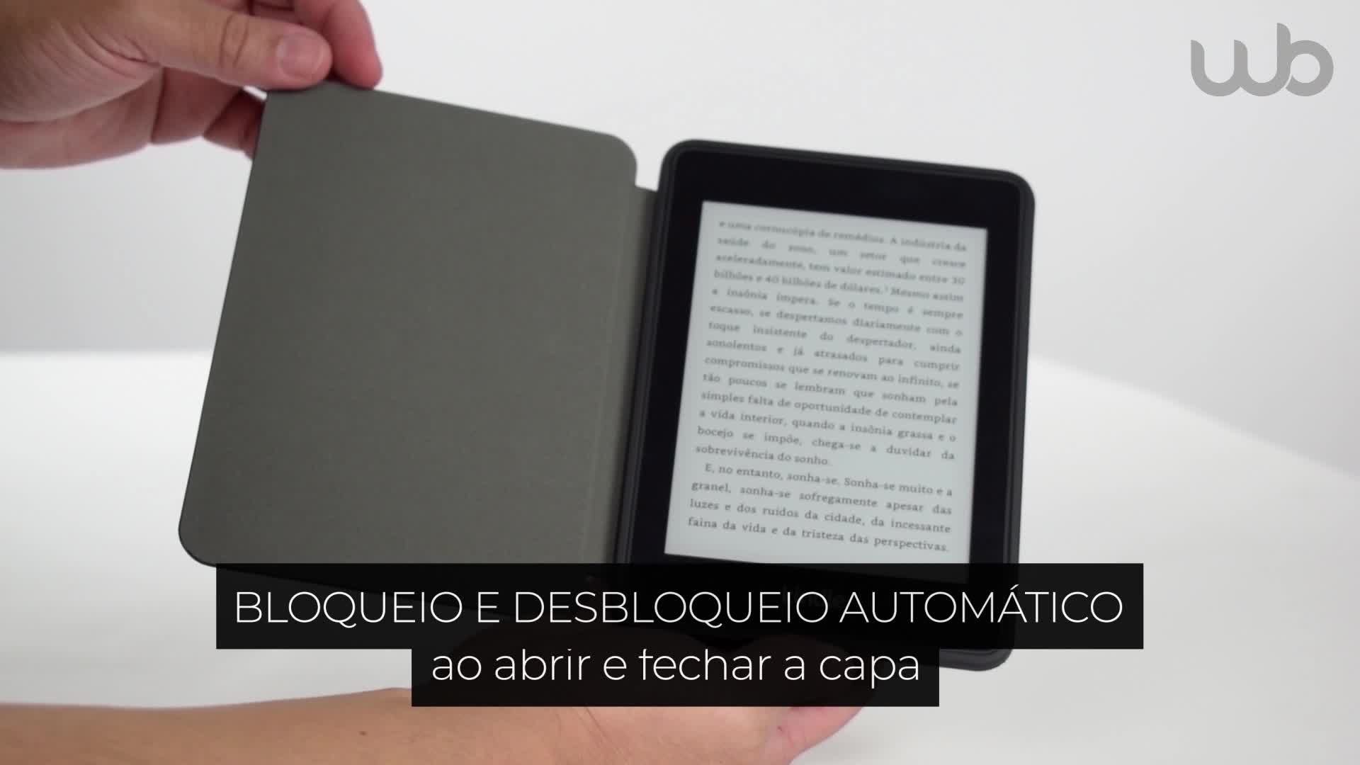 Capa Novo Kindle Paperwhite à prova d'água WB® Ultra Leve Auto