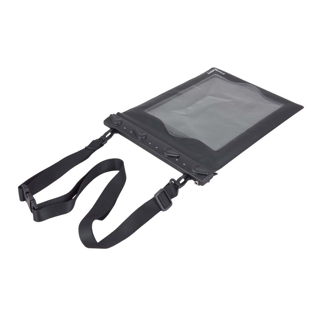 Urban Factory WOF01UF - Custodia Impermeabile con Tracolla e Auricolari per Tablet da 10,1", Colore: Nero