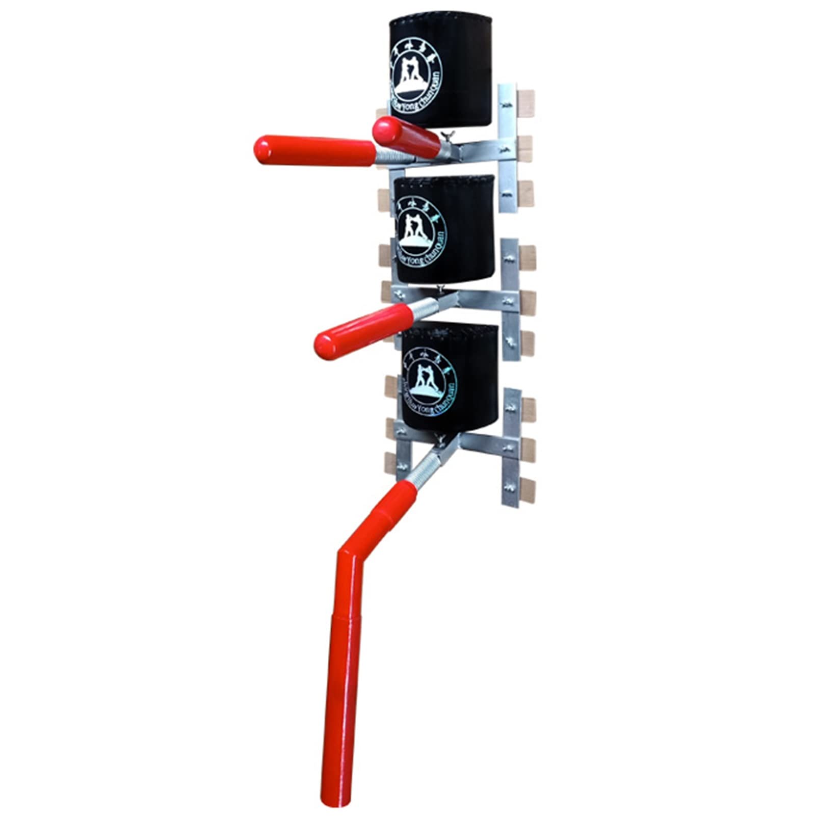 Uomo di Legno Wing Chun Spring Wing Chun Dummy per L'addestramento Delle Arti Marziali, Simpulla di Manichini da Pila di Legno Semplice, Altezza Regolabile, Salva Spazio, Assemblare Rapidamente