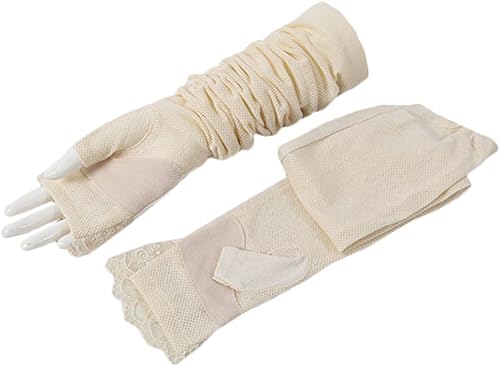 Miniatura 2 de Algodón manga larga guantes brazo manga para mujer protección solar