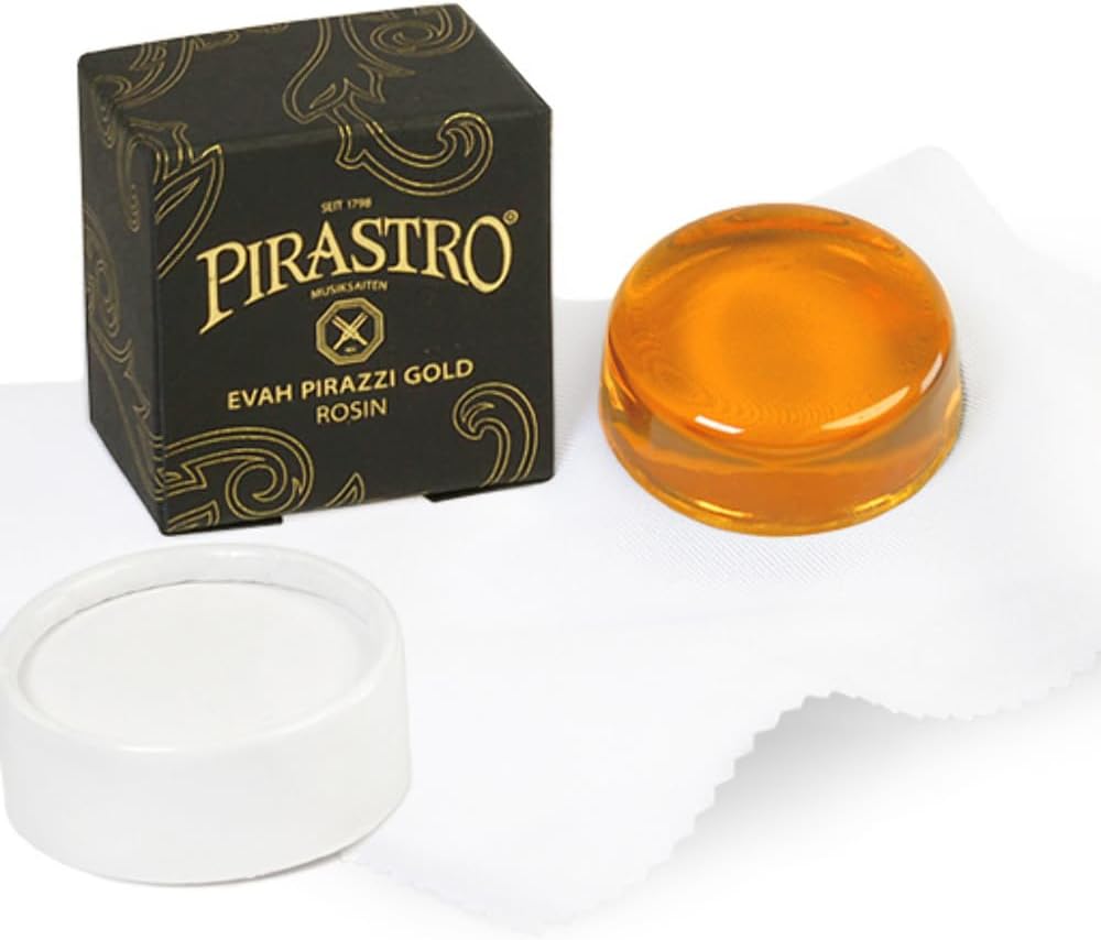 Eva-3173 Violin Rosin Evah Pirazzi Gold, Handcrafted Quality for Professional and Student Violin Players, Premium Rosin Made with Natural Resin for Musicians