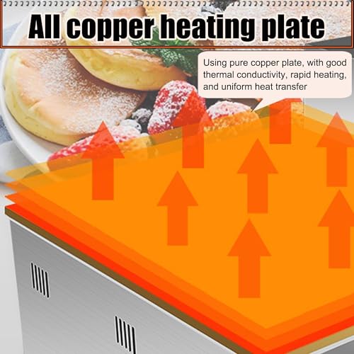 Plaque de cuisson électrique à chauffe rapide avec thermostat 60-240 °C