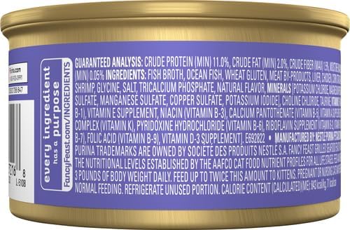 Miniatura 3 de Fancy Feast Comida para gatos de mariscos a la parrilla, 3 oz