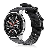 Das 22mm Uhrenarmband aus gewebtem Nylon ist speziell für Samsung Galaxy Watch 46mm / Gear S3 Classic / Gear S3 Frontier / Huawei Watch GT 2e / Huawei Watch GT / Huawei Watch GT 2 46mm/ Huawei Watch GT Active / Huawei Watch 2 Classic oder andere Standard Watch entworfen (weitere kompatible Modelle finden Sie in der Produktbeschreibung), Nicht für Huawei Watch GT 2 42mm, Samsung Galaxy Watch 42mm.