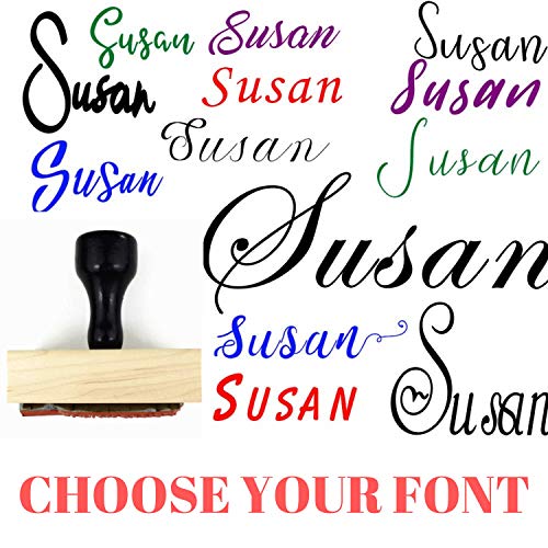 Self Inking Or Wood Custom Name Signature Stamp. Pick Your Font Rubber Or Wooden Customizable 1 Line 2 Line 3 Line Personalized Stampers #TOP2