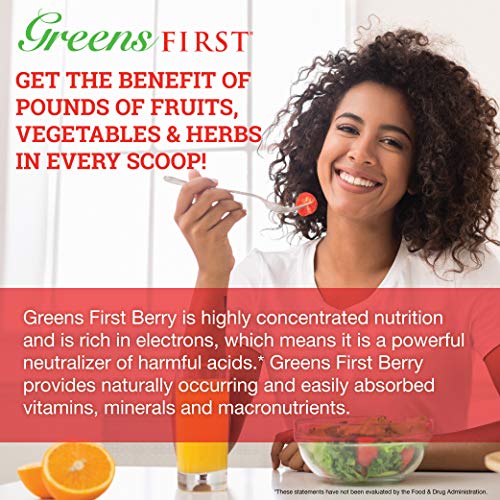 Greens First - Berry - 60 Servings - Probiotic Blend for Healthy Digestion, Phytonutrient & Antioxidant, Nourish, Rebalance & Rejuvenate - 20.32 Ounces - Thumbnail 5