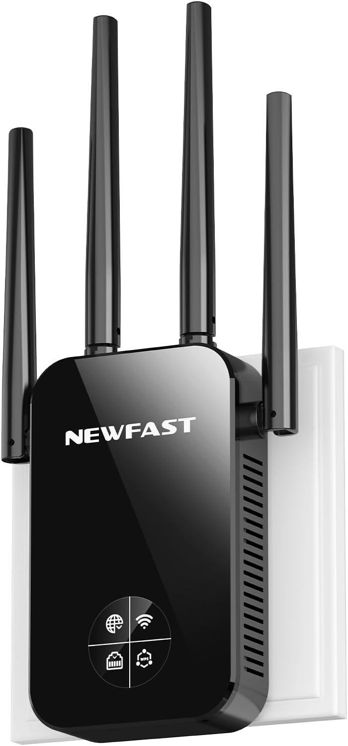 Front view of NEWFAST WiFi Repeater NF-RE523