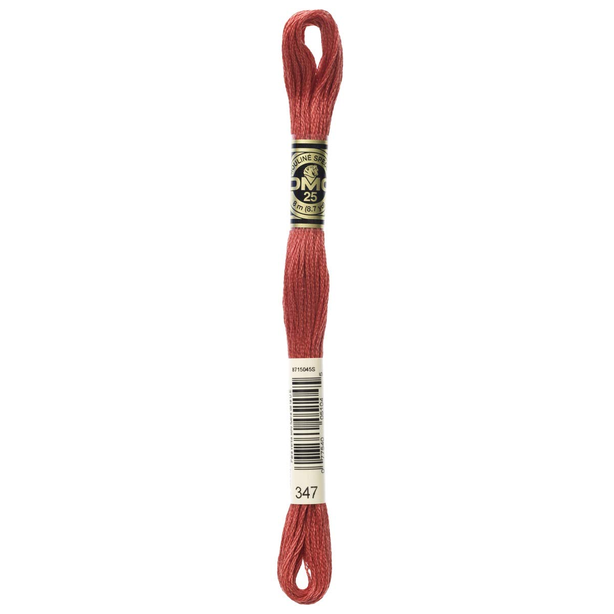DMC Embroidery Floss Mouline Stranded Cotton Thread for Hand Embroidery and Sewing - Colour No: 347-6 x 8m Skeins — image 1