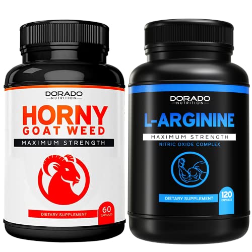 Dorado Nutrition Horny Goat Weed For Men And Women - [1590 Maximum Strength] And L Arginine 1600Mg #TOP20