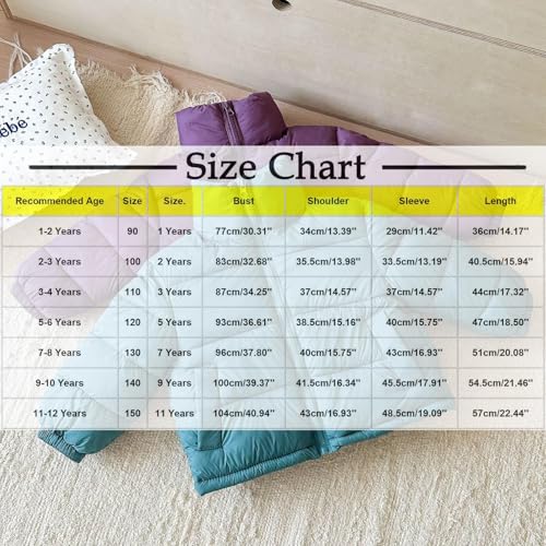 Kids Boy Girls Bubble Jackets Fall Winter Warm Puffer Jacket Zip up Lightweight Coat Comfy Outerwear with Pockets2