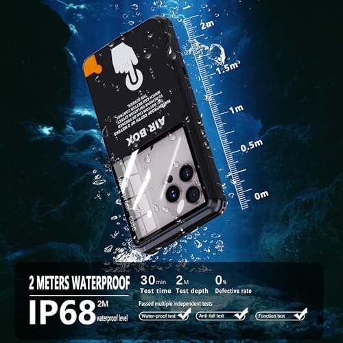 Funda impermeable para teléfono universal de 6.9 pulgadas compatible con iPhone y Samsung 2