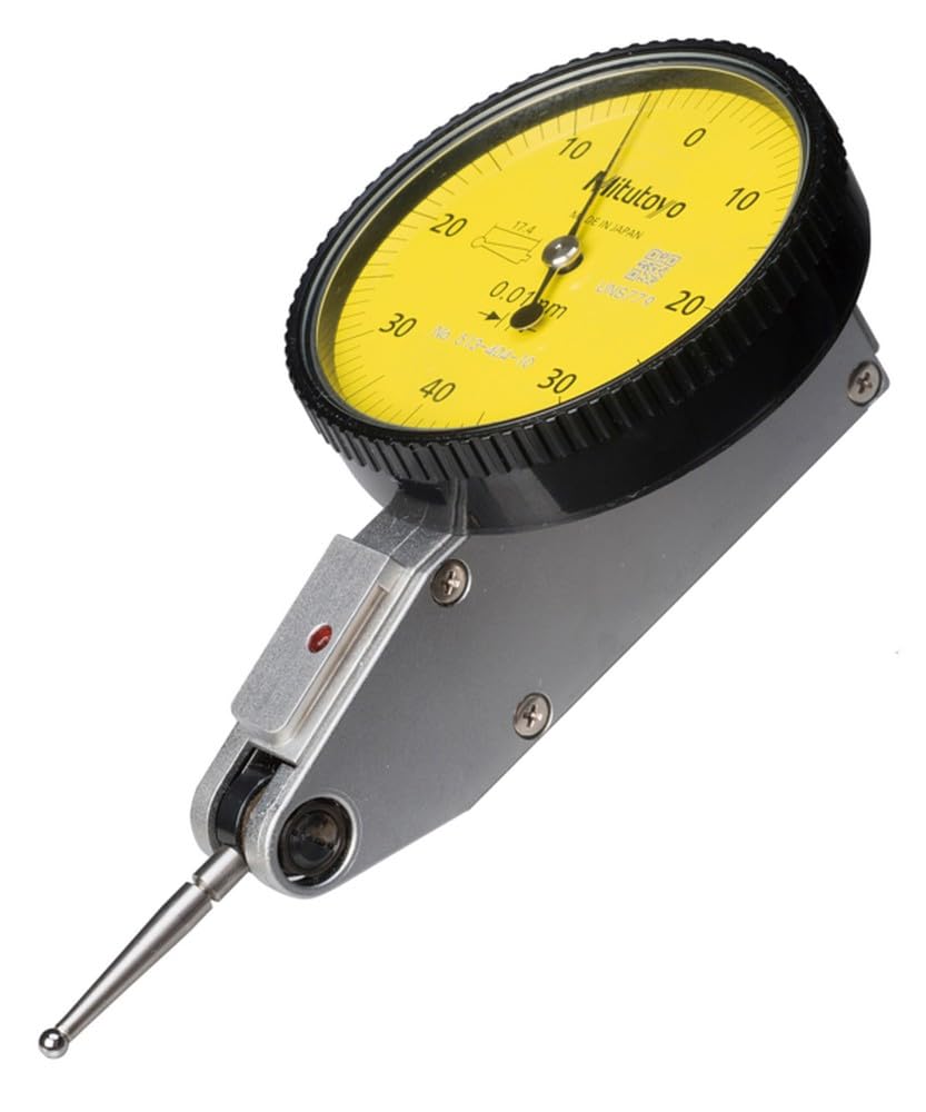 Mitutoyo Comparateur à palpeur orientable, modèle horizontal, 0,8mm, 0,01mm, tige 8mm | 0,01 mm, points étroits, horizontal, coffret
