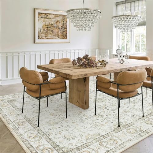 LIVEBOX Machine Washable Area Rugs 9x12 for Living Room, Non-Slip