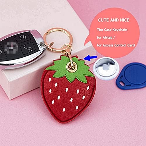2 pack tomcrazy 3in1 pu leather protective case for apple airtag cover huawei tag keychain access card tile mate 2022 sticker 2020 key ring suitable f
