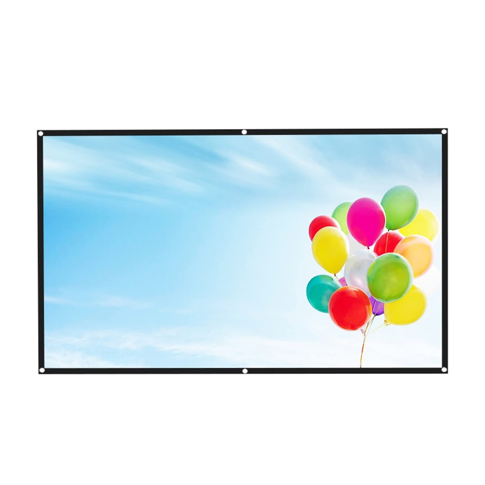 Myuyee 16:9 Hight-Density Portable Foldable Projection Screen 1080P 3D 4K Hd Projector Movie Screen Gaming, Office (84 Inch)