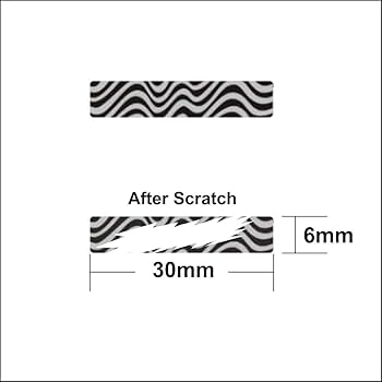 NEEK  Sticker 30枚 Pinnacle Scratch Off Label and Sticker Zebra Type (30 mm x 6