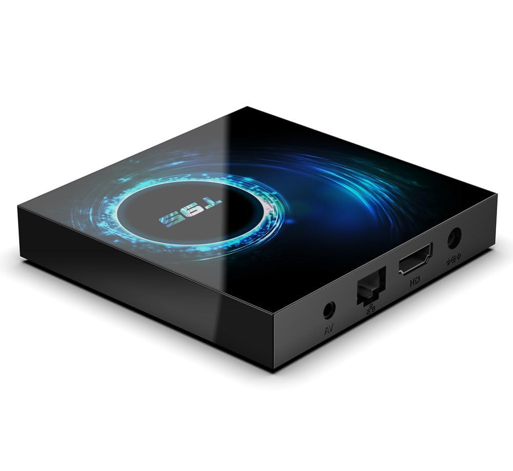 T95 Android TV Box – Allwinner H616 Quad-Core, 4GB RAM 64GB de almacenamiento, Android 10.0, 4K Media Player, WiFi de doble banda y Bluetooth, reproductor de gran capacidad