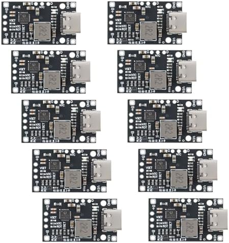 10Pcs 2S Lithium Battery Charging Boost Module with Type-C Input, 15W DC-DC Step Up Charger Board 8.4V Output 1.5A with Indicator and Protection Circuit image 2