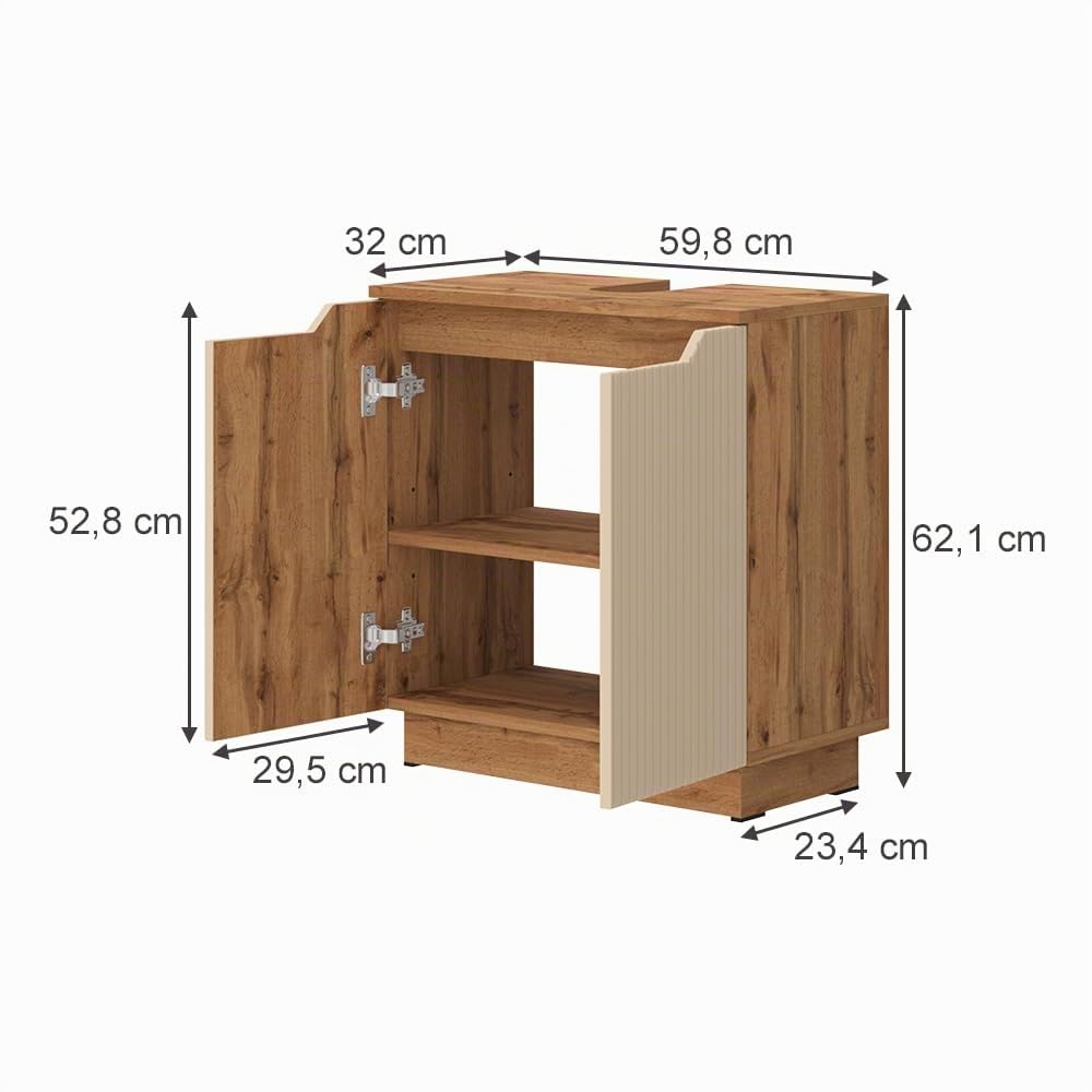 Vicco Mueble bajo Lavabo Lotta, Cachemira, 59.8 x 62.1 cm