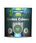 Johnstone’s - Garden Colours - Dusty Fern - Exterior Wood Paint - Fade Resistant - Suitable for Garden Furniture Outdoors - Fence Paint - Dry in 2 hours - 12m2 Coverage per Litre - 1L