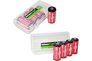 SureFire CR123A Lithium Batteries with Carry Cases — 8 Pack