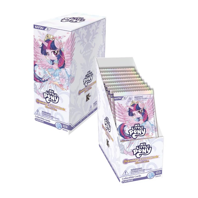 KAYOU My Little Pony Friendship Eternal Cards Moon Edition Series 3 English Display Box of 12 Packs with 8 Cards Each