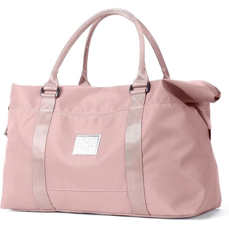 Duffel Bags, Weekender Carry on for Women, Sports Gym Bag, Workout Duffel Bag, Weekender Overnight Shoulder Bag fit 15.6 inch Laptop Pink-image-38