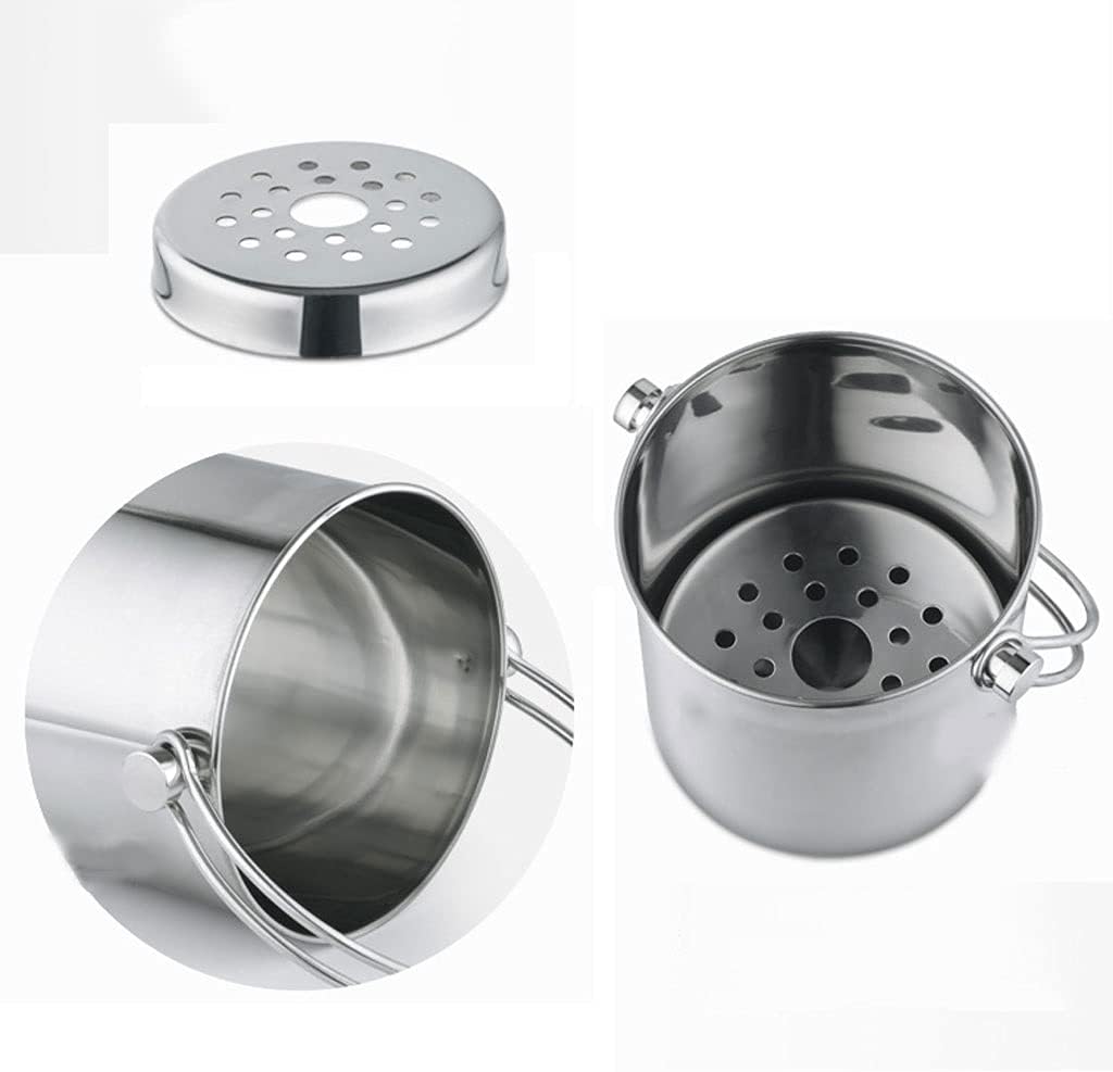 アイスバケット ステンレススチール アイスバケット バー フィルターバケツ ハンドル付き レストラン シャンパンバケツ 家庭用飲料バ