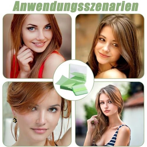 500 Stück Oil Control Paper, Blotting Paper, Löschpapier, Gesichts-Löschpapier Grüntee ölabsorbierende Blätter 500 Stück Gesichtsöl Blotting Paper Gesicht Blotting-Papiere Face