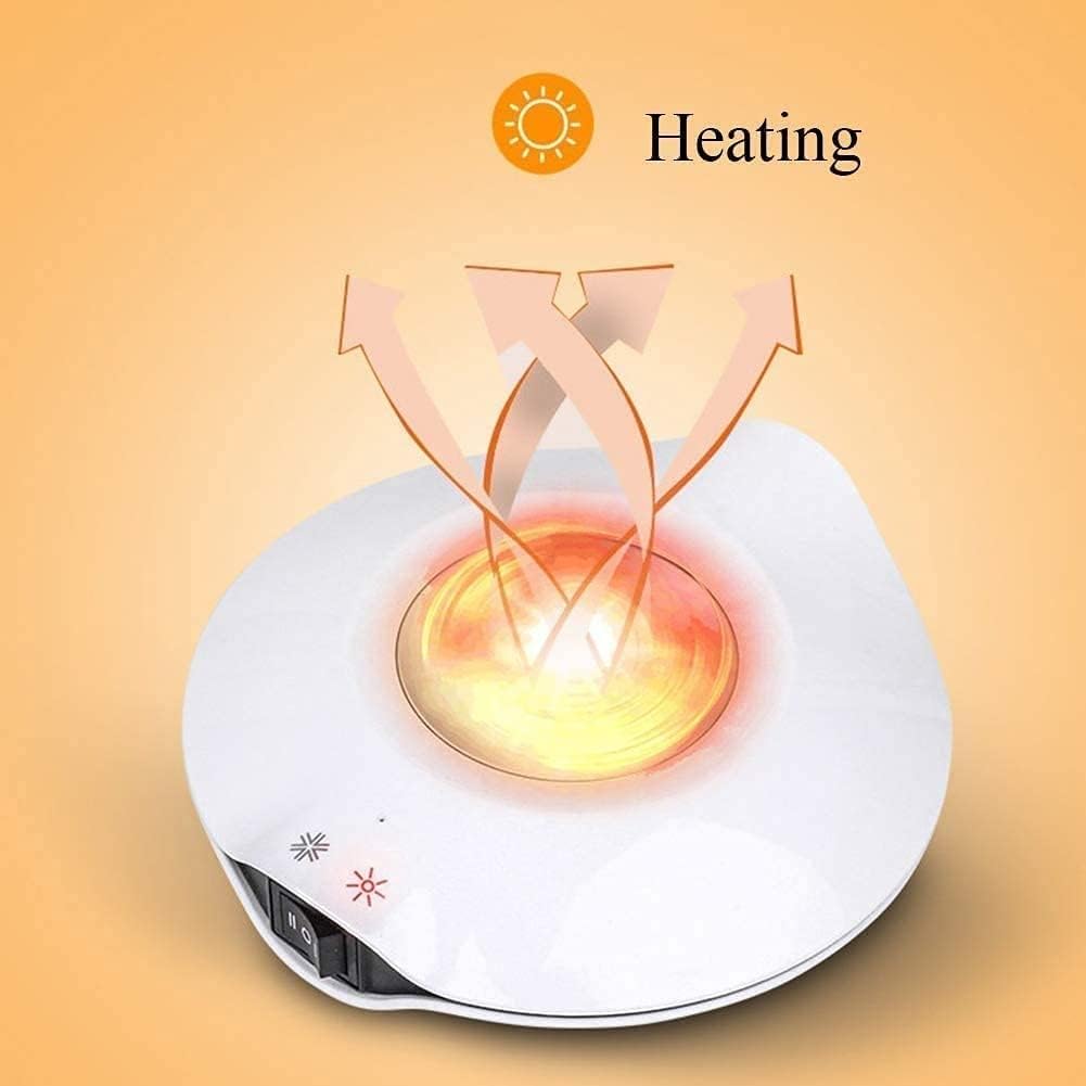 Smart Coffee Warmer, 2 In 1 Electric Cup Holder Warmer for Office Desk Use, Beverage Warmer for Offices, Homes, Restaurants