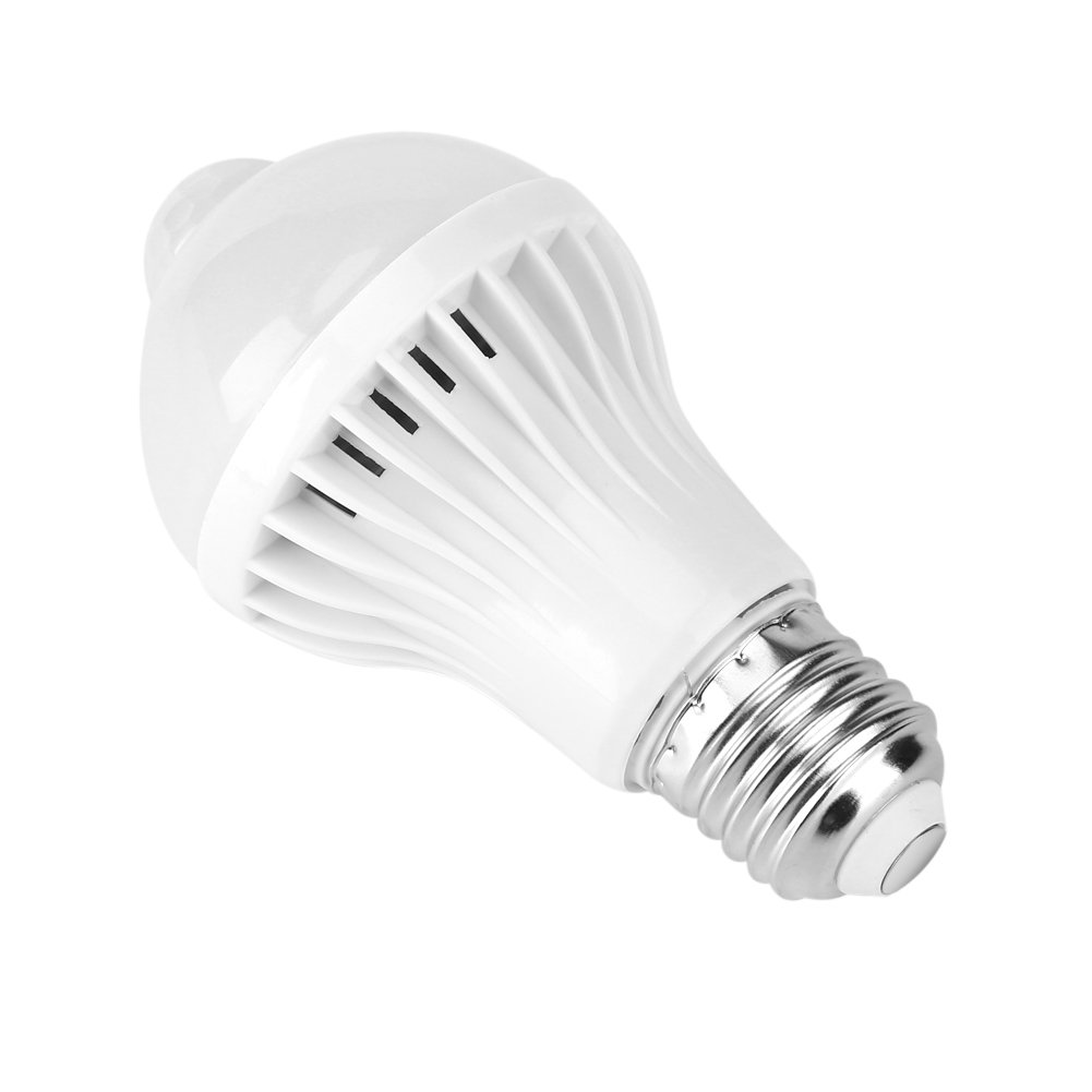 Bombilla de Lámpara con Sensor de Movimiento, Bombilla LED de Encendido y Apagado Automático para Sótano, Baño, Pasillo, Porche, Escaleras, Entrada, 12/18/24 LED con Brillo de (5W)