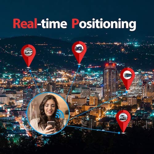 HaiMa Relay Car Gps Locator Gsm Gps Google Maps Auto Tracker In Tempo Reale Allarme Shock App Gratuita - Nero