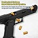 Soft Bullet Toy Gun Shell Ejecting with 120 Bullets, Rapid-fire Realistic Toy Gun for Boys, Shooting Game Toy Pistol Model Gun, Christmas Birthday Gifts for Boys Girls Age 6+ (Black)