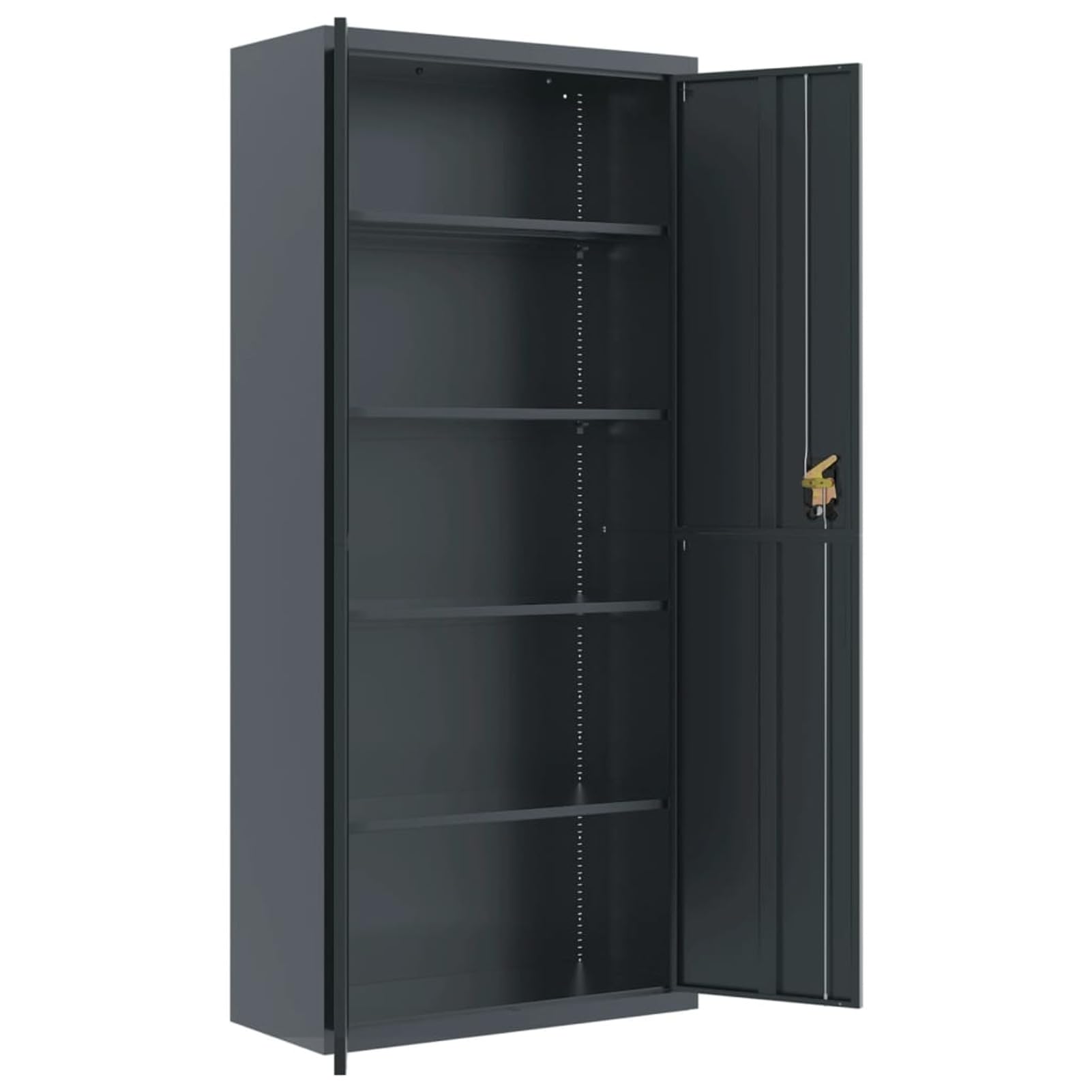 LAPOOH Armadio Classificatore Antracite 90x40x200 cm in Acciaio,Armadi Archivio,Armadio Classificatore,Armadi da Ufficio,Schedario da Ufficio -339763