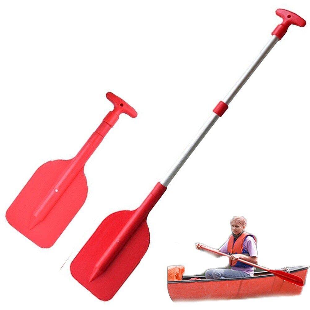 Sanfly Paddle Oar Telescopic Boat Oars Aluminum Alloy Adjustable Paddle for Canoe Kayaking Fishing Inflatable Row Boat