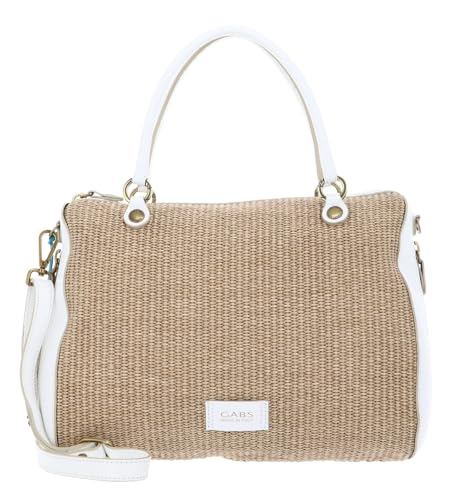Sac cabas Gabs Karima L blanc en cuir avec bandoulière