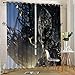 Transformers Cortinas Opaca ​Termicas Aislantes 2 Piezas 140 x 145cm (Ancho x Alto) Reducir Ruido para Dormotorio Cuarto de Los Niños Muy Suaves Cortinas con Ojales