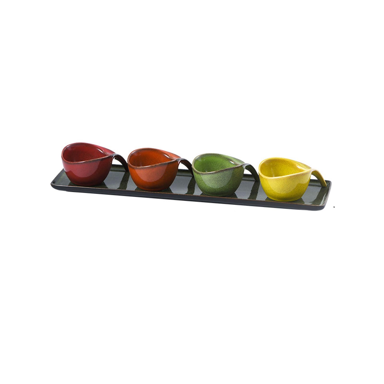 Cuencos Salsa Soja Salsera Ovalados Cuencos-CeráMicos DiseñO Funcional Para Salsas Postres Aperitivos Reuniones Familiares-A